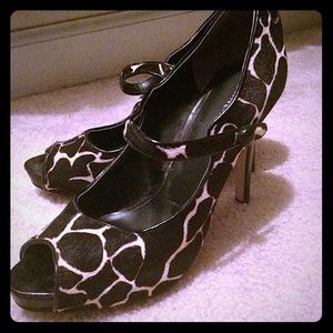 Animal print heels